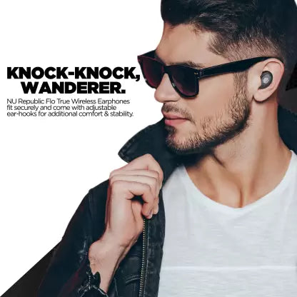 Nu Republic Flo Bluetooth Headset (Black, True Wireless) Nu Republic Flo Bluetooth Headset (Black, True Wireless)